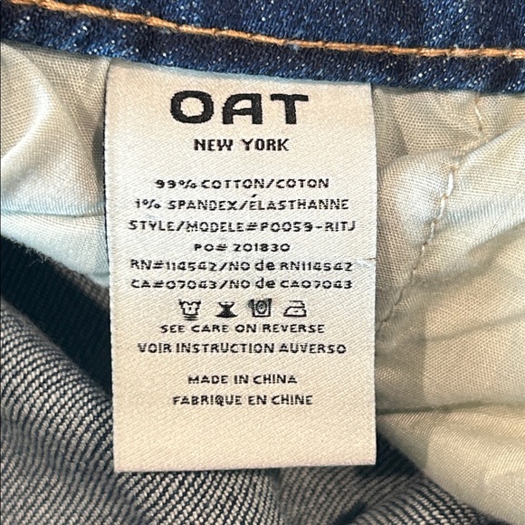 OAT New York high rise boot cut jeans size 31 - Picture 11 of 11